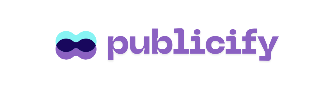 Publicify icon logo marketing affiliation program influencers bloggers promotions direct marketing